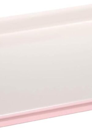 Nonstick Carbon Steel Bakeware Collection, 15-Inch x 10-Inch Cookie Baking Sheet, Dishwasher Safe, Made without  and , Pink Cream Two-Tone