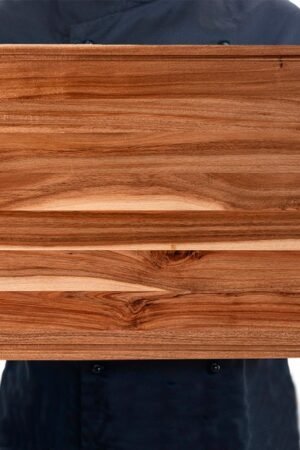 Extra Large Acacia Wood Cutting Board for Kitchen, 24 x 18 Inch Large Butcher Block Choing Board with Juice Groove, Thick Wood Cutting Boards Carving Board for Turkey Meat Vegetables BBQ