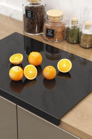 Acrylic Cutting Board with Counter Lip | 60% Thicker & Durable | -Free & Food-Safe Kitchen Tool | Perfect for Protecting Countertops | Versatile & Easy to Clean | Ideal for Home & Professional Use
