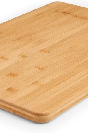 Extra-Large Wood Cutting Board, Reversible Choing Board for Kitchen Meal Prep and Serving, Charcuterie Board, 14-Inch x 20-Inch, Bamboo