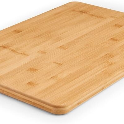 Extra-Large Wood Cutting Board, Reversible Choing Board for Kitchen Meal Prep and Serving, Charcuterie Board, 14-Inch x 20-Inch, Bamboo